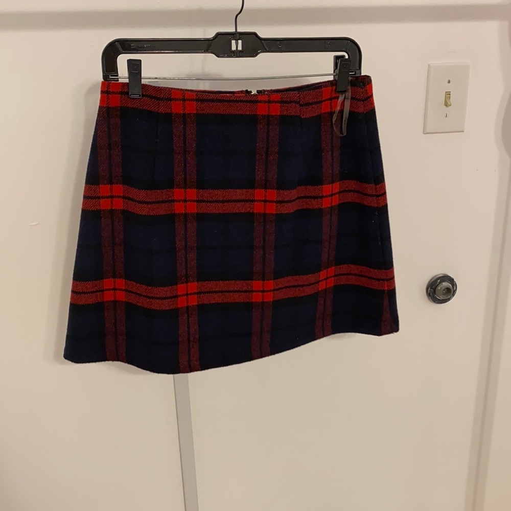 Wool mini skirt